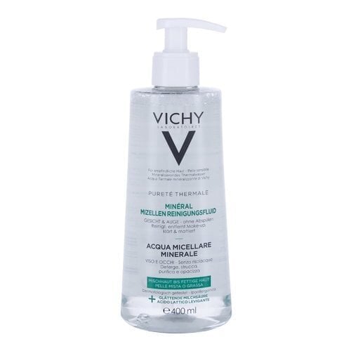 Mitsellaarvesi Vichy Purete Thermale Mineral Water For Oily Skin - Mineral micellar water for oily skin, 400 ml hind ja info | Näopuhastusvahendid | kaup24.ee