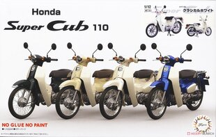 Liimitav mudel Fujimi EX-2 Honda Super Cub110 (Classical White) 1/12, 141824 hind ja info | Liimitavad mudelid | kaup24.ee
