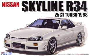 Сборная модель для склеивания Fujimi ID-124 R34 Skyline 25GT Turbo 1998 1/24, 39671 цена и информация | Склеиваемые модели | kaup24.ee