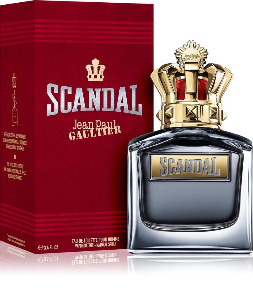 Meeste tualettvesi Jean Paul Gaultier Scandal Pour Homme EDT, 100 ml цена и информация | Meeste parfüümid | kaup24.ee