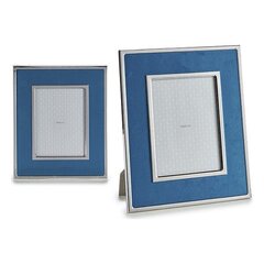 Pildiraam photo frame 20 x 15 cm, suede/aluminium, navy blue hind ja info | Pildiraamid | kaup24.ee