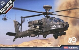 Модель для склеивания Academy 12551 U.S.Army AH-64D Block II Late Version 1/72 цена и информация | Склеиваемые модели | kaup24.ee