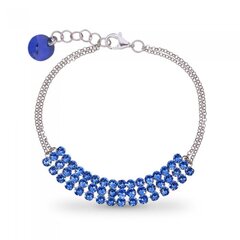 Naiste käevõru hõbedast DiamondSky „Jennifer (Sapphire)“ Swarovski kristallidega DS00B448 цена и информация | Женские браслеты | kaup24.ee