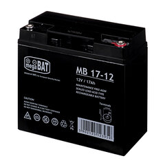 MPL megaBAT MB 17-12 UPS battery Lead-acid accumulator VRLA AGM Maintenance-free 12 V 17 Ah Black цена и информация | Аккумуляторы | kaup24.ee