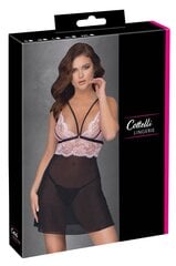 Ночная рубашка Babydoll L, черно/розовая цена и информация | Сексуальное женское белье | kaup24.ee