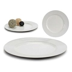 Taldrik decoration dish striped 33 x 2 cm, white цена и информация | Посуда, тарелки, обеденные сервизы | kaup24.ee