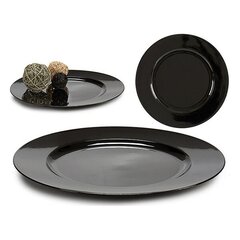 Тарелка, черная, 33 x 2 см цена и информация | Посуда, тарелки, обеденные сервизы | kaup24.ee