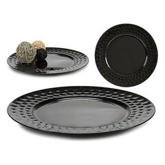 Taldrik decoration dish relief 33 x 2 cm, black цена и информация | Посуда, тарелки, обеденные сервизы | kaup24.ee