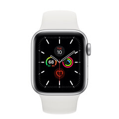 Apple Watch Series 5 44mm GPS, Silver (kasutatud, seisukord A) hind ja info | Nutikellad (smartwatch) | kaup24.ee