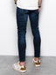 Meeste teksad Skinny Fit Ombre P1060, tumesinine hind ja info | Meeste teksad | kaup24.ee