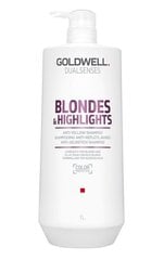 Goldwell Dualsenses Blondes & Highlights kollast tooni neutraliseeriv šampoon 1000 ml цена и информация | Шампуни | kaup24.ee