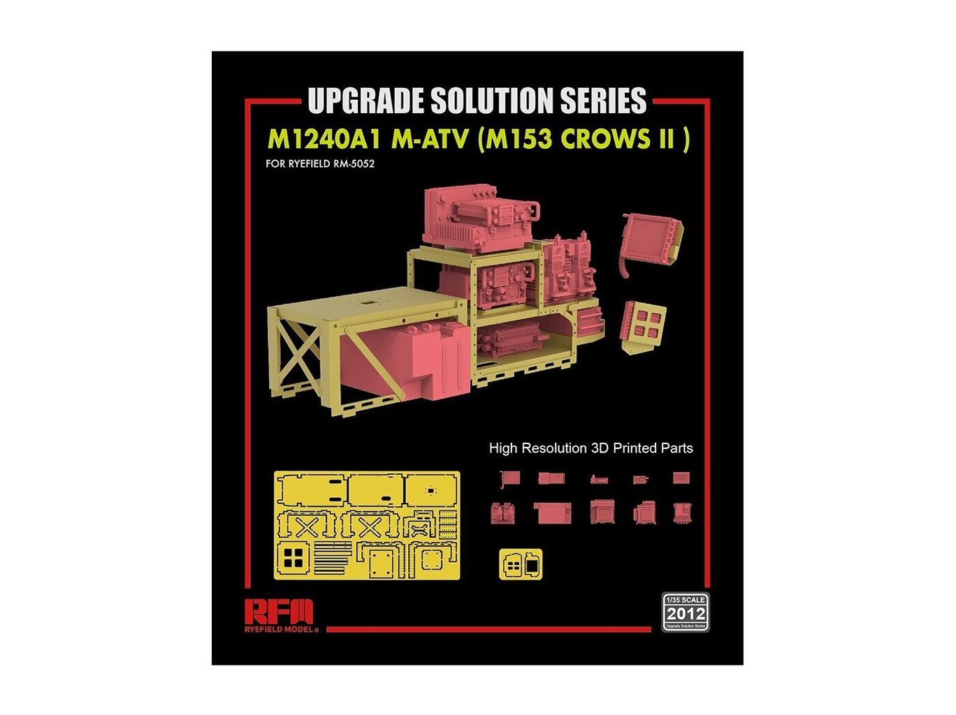 Rye Field Model - M1240A1 M-ATV upgrade set 3D Printed Radio Set, 1/35, RM-2012 hind ja info | Kunstitarbed, voolimise tarvikud | kaup24.ee