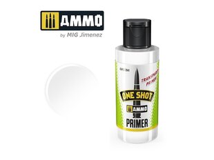 AMMO MIG - ONE SHOT PRIMER (Teraga krunt) - TRANSPARENT, 60ml, 2041 hind ja info | Kunstitarbed, voolimise tarvikud | kaup24.ee