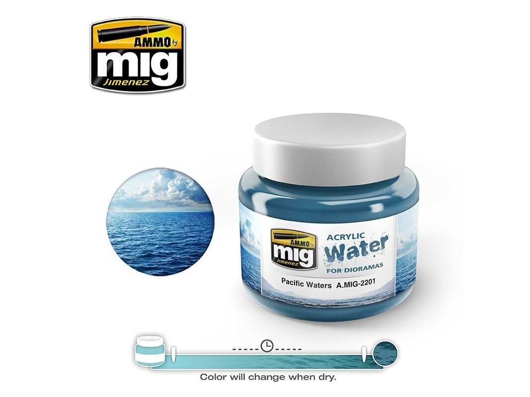 AMMO MIG - PACIFIC WATERS, 250ml., AMIG2201 цена и информация | Kunstitarbed, voolimise tarvikud | kaup24.ee