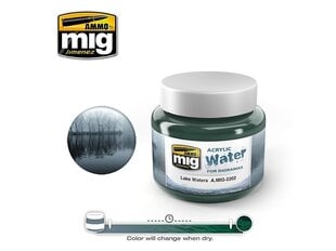 AMMO MIG - LAKE WATERS, 250ml., AMIG2202 цена и информация | Принадлежности для рисования, лепки | kaup24.ee