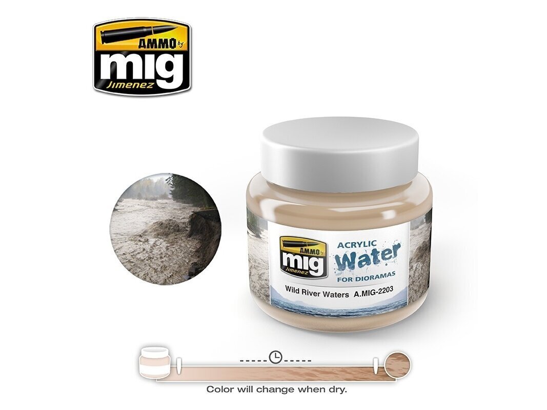 AMMO MIG - WILD RIVER WATER, 250ml., AMIG2203 hind ja info | Kunstitarbed, voolimise tarvikud | kaup24.ee