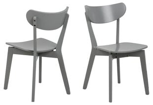 Набор из 2 обеденных стульев Roxby, серый цвет цена и информация | Стулья для кухни и столовой | kaup24.ee