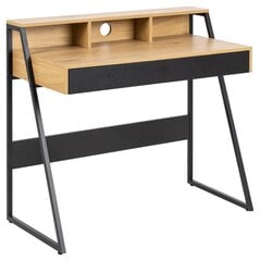 Компьютерный стол Reece, коричневый/черный цвет цена и информация | Компьютерные, письменные столы | kaup24.ee