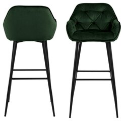 Комплект из 2-х барных стульев Brooke, зеленый цвет цена и информация | Стулья для кухни и столовой | kaup24.ee