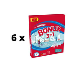 Pesupulber Bonux White, Polar Ice Fresh, 4 pesu/300g. x 6 tk. pakett hind ja info | Pesuvahendid | kaup24.ee