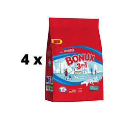 Стиральный порошок Bonux White, Polar Ice Fresh, 1,5 кг./20 шт. х 4 шт. упаковка цена и информация | Средства для стирки | kaup24.ee