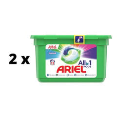 Капсулы для стирки Ariel Color, 13 шт. х 2 шт. упаковка цена и информация | Моющие средства | kaup24.ee