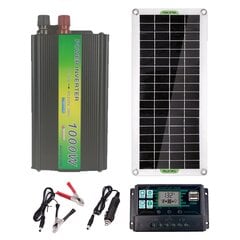 Päikesepaneelide komplekt 30 W päikesepaneelid pluss 1000 W inverter цена и информация | Зарядные устройства Power bank | kaup24.ee