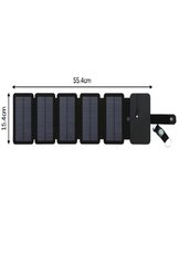 Kokkupandav 10W päikeseenergia laadija Kaasaskantav 5V 2.1A USB hind ja info | Akupangad | kaup24.ee