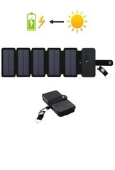 Kokkupandav 10W päikeseenergia laadija Kaasaskantav 5V 2.1A USB цена и информация | Зарядные устройства Power bank | kaup24.ee