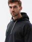 Meeste pullover-hoodie Ombre B1313, must hind ja info | Meeste pusad | kaup24.ee