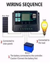 Двойной солнечный контроллер заряда, USB 12V/24V,100A цена и информация | Зарядные устройства Power bank | kaup24.ee