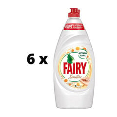 Nõudepesuvahend Fairy Kummel & E-vitamiin, 900 ml x 6 tk. pakett цена и информация | Средства для мытья посуды | kaup24.ee