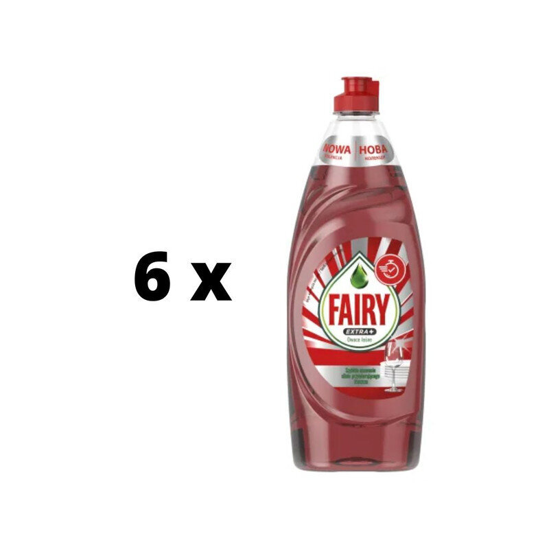 Nõudepesuvedelik Fairy Forest Fruits Supercore, 905 ml x 6 tk. pakett hind ja info | Nõudepesuvahendid | kaup24.ee