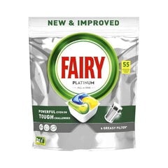 Automaatnõudepesumasina kapslid FAIRY Platinum LEMON, 55 x 2 tk. pakett цена и информация | Средства для мытья посуды | kaup24.ee