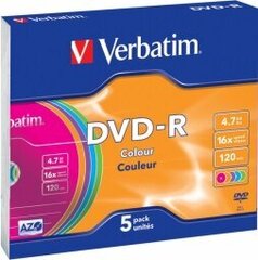 Verbatim 43557, 4,7 ГБ, DVD-R цена и информация | USB накопители | kaup24.ee