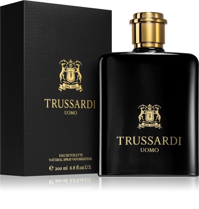 Tualettvesi Trussardi Uomo EDT meestele 200 ml цена и информация | Meeste parfüümid | kaup24.ee