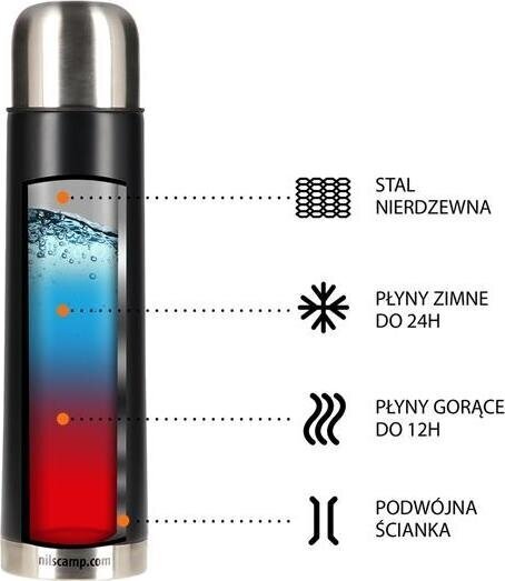 Nils Camp termos NCC07, must цена и информация | Termosed, termostassid | kaup24.ee