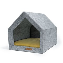 Rexproduct lemmiklooma pesa Kennel, M, hall/kollane hind ja info | Pesad, kuudid | kaup24.ee