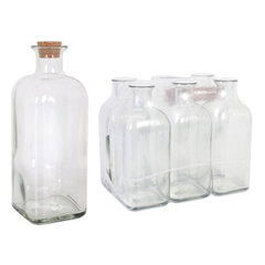 Klaaspudel La Mediterránea Kristall, läbipaistev (1 L) hind ja info | Klaasid, tassid ja kannud | kaup24.ee
