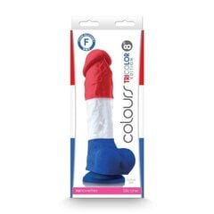 COLOURS PLEASURES TRICOLOR 8&amp;quot; DILDO цена и информация | Фаллоимитаторы | kaup24.ee