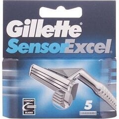 Бритвенные головки Gillette Sensor Excel 5 шт цена и информация | Средства для бритья | kaup24.ee