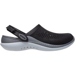 Sussid Crocs LiteRide 360 Cum 206708 0DD, must/hall hind ja info | Naiste plätud ja sussid | kaup24.ee