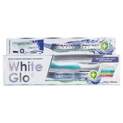 Eriti tugevalt valgendav hambapasta koos suuveega white glo antibacterial protect mouthwash extra strength whitening toothpaste, 150 g + hambahari цена и информация | Для ухода за зубами | kaup24.ee