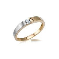 Kuldsõrmus tsirkooniga, suurusega 17 hind ja info | Sõrmused | kaup24.ee