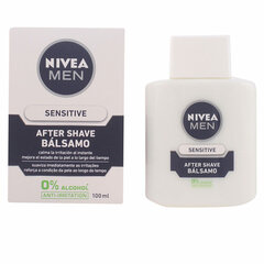 After Shave Nivea Men Sensitive 0% спирт (100 мл) цена и информация | Косметика и средства для бритья | kaup24.ee