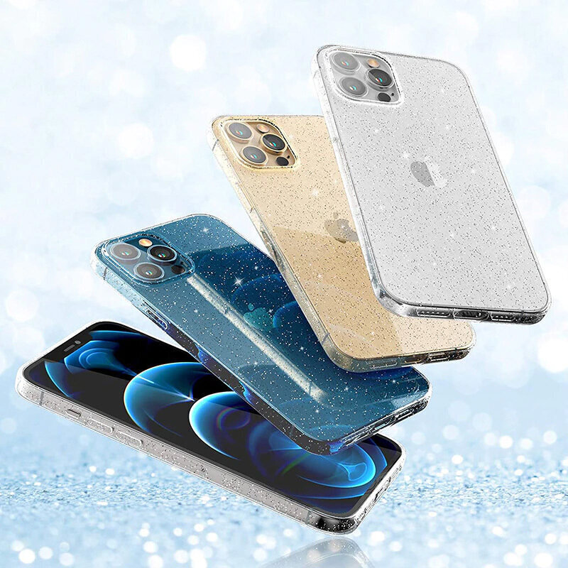 Crystal Glitter telefoniümbris - Samsung Galaxy A13 4G, hõbe hind ja info | Telefoni kaaned, ümbrised | kaup24.ee