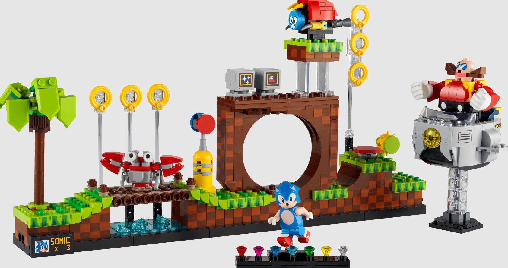 21331 LEGO® Ideas Sonic the Hedgehog. Roheliste mägede piirkond цена и информация | Klotsid ja konstruktorid | kaup24.ee