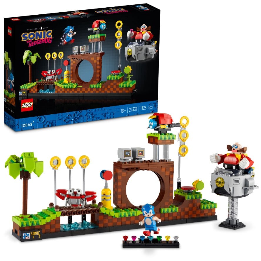 21331 LEGO® Ideas Sonic the Hedgehog. Roheliste mägede piirkond цена и информация | Klotsid ja konstruktorid | kaup24.ee