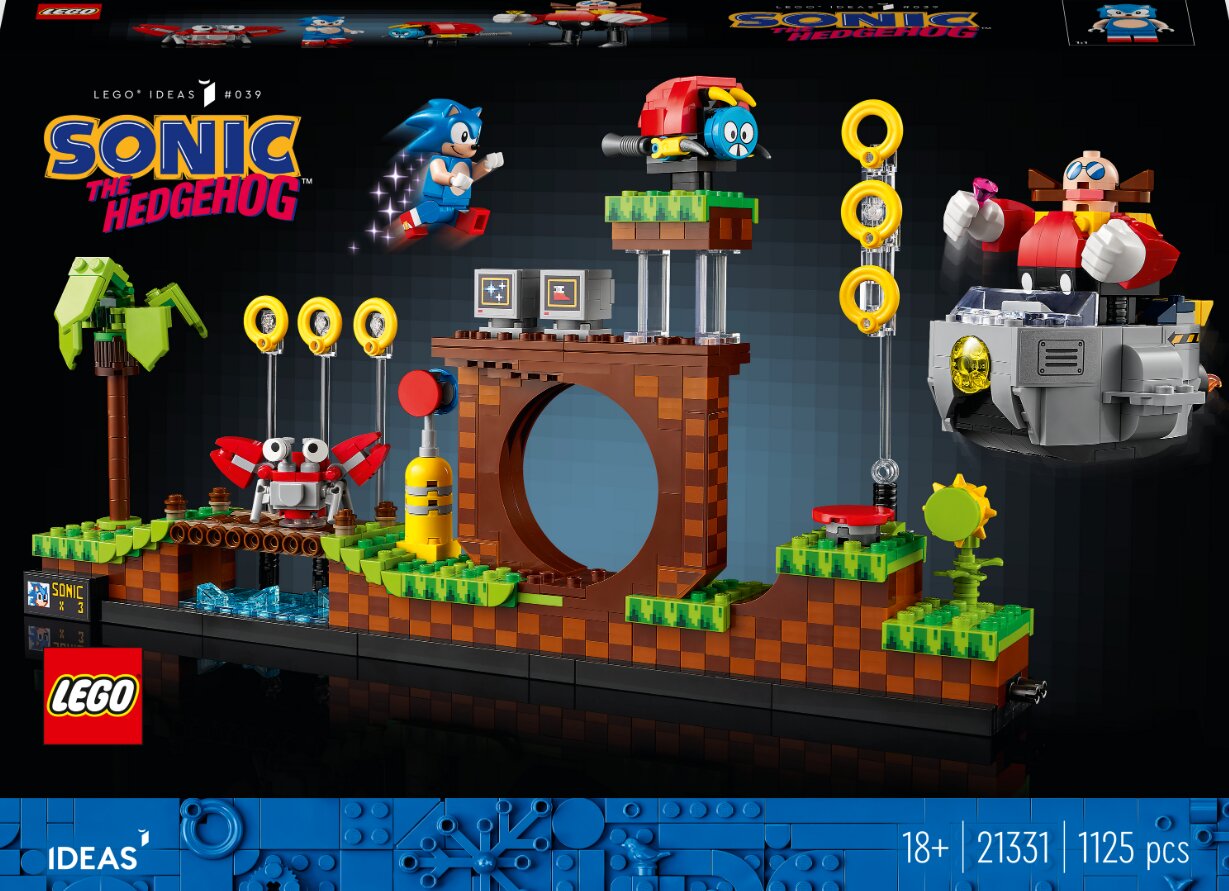 21331 LEGO® Ideas Sonic the Hedgehog. Roheliste mägede piirkond цена и информация | Klotsid ja konstruktorid | kaup24.ee