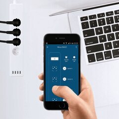 Умный удлинитель Woox WiFi Smart 4x USB цена и информация | Смарттехника и аксессуары | kaup24.ee